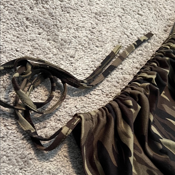 Camouflage Ruched Junior’s Dress - Picture 2 of 5